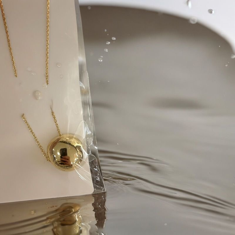 chieko+☆wonky ball necklace